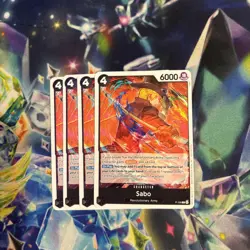 4x Sabo P-105 Promo | One Piece Card Game | English | NM | New - Image 1