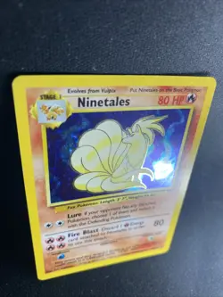 Pokemon TCG Base Set Ninetales Holo Foil Rare Card LP 012/102 - Image 2