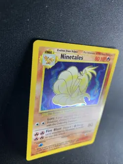 Pokemon TCG Base Set Ninetales Holo Foil Rare Card LP 012/102 - Image 3