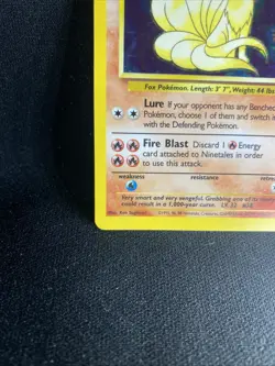 Pokemon TCG Base Set Ninetales Holo Foil Rare Card LP 012/102 - Image 4