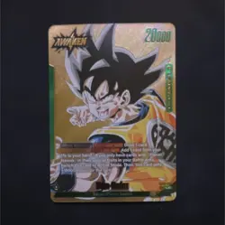 Bandai Dragon Ball Super Card Game SB02-033 Son Goku Leader Awaken Gold Alt Art - Image 1