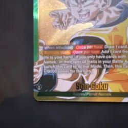 Bandai Dragon Ball Super Card Game SB02-033 Son Goku Leader Awaken Gold Alt Art - Image 5
