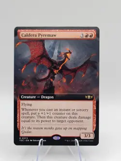 Caldera Pyremaw (Extended Art) Commander: Tarkir: Dragonstorm Regular - Image 1