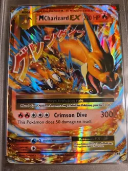M CHARIZARD EX-2016 POKEMON XY- #13 PSA EX-MT 6 - Image 2