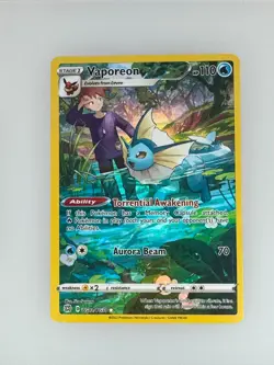 2022 Pokemon Brilliant Stars Trainer Gallery Vaporeon TG02/TG30 NM - Image 1