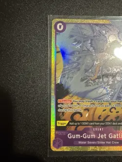 One Piece CCG Pillars of Strength Foil Rare Gum-Gum Jet Gatling #OP03-072 - Image 3