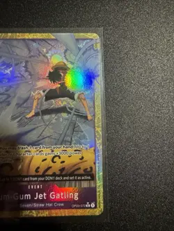 One Piece CCG Pillars of Strength Foil Rare Gum-Gum Jet Gatling #OP03-072 - Image 4
