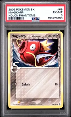 2006 POKEMON EX HOLON PHANTOMS #69 MAGIKARP PSA 6 - Image 1