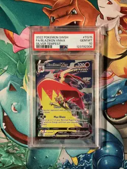 2022 Pokemon Silver Tempest TG15/TG30 Blaziken VMAX Full Art PSA 10 - Image 1