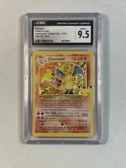 Charizard Pokemon 2021 Celebrations Classic Coll 4/102 Base Set Holo CGC 9.5 - Image 1