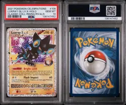 2021 POKEMON CELEBRATIONS CLASSIC COLL #109 LUXRAY GL LV.X-HOLO PSA 10 - Image 3