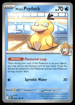 Pokemon TCG Pokemon Misty's Psyduck Uncommon Regular - Image 1