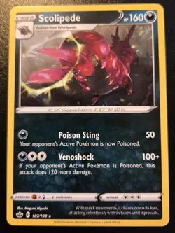 Scolipede 107/198 Rare Sword & Shield: Chilling Reign Pokemon TCG - Image 1