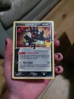 Greninja Gold Star CRIMP ERROR SWSH 144 Celebrations Pokemon TCG - Image 3