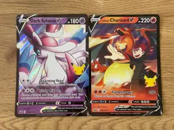 Dark Sylveon V + Lance’s Charizard SWSH Jumbo Black Star Promos | Near Mint - Image 1