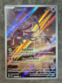 Mesprit Illustration Rare Holo 2024 Pokemon Surging Sparks 204/191 - Image 1