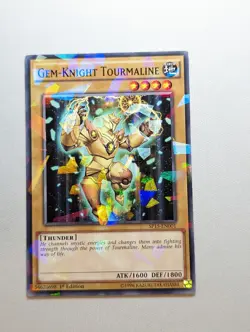 SP15-EN001 Gem-Knight Tourmaline - Shatterfoil - 1st Edition Yugioh Card - Image 1