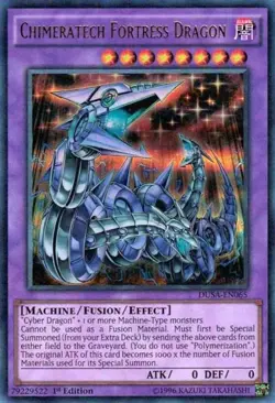 Chimeratech Fortress Dragon - DUSA-EN065 - LP - Ultra Rare - 1st ed - Yugioh - Image 1