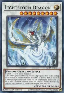 SUDA-EN043 Lightstorm Dragon Common 1st Ed YuGiOh - Image 1