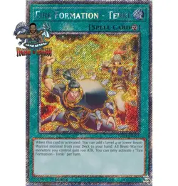 Yugioh! 1x Fire Formation - Tenki RA04-EN201 Platinum Secret Rare 1st Ed NM - Image 1