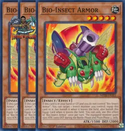 Yugioh! 3x Bio-Insect Armor MP24-EN311 Common 1st Ed NM - Image 1
