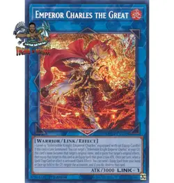 Yugioh! 1x Emperor Charles the Great MP24-EN100 Prismatic Secret Rare 1st Ed NM - Image 1