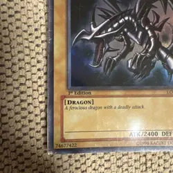 Yu-Gi-Oh! Yugioh 【U.S./DDP】Red-Eyes Black Dragon LOB-070 1st damaged - Image 3