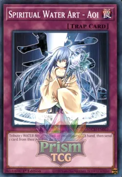 1st Ed Spiritual Water Art - Aoi SDCH-EN031 Yugioh - Image 1