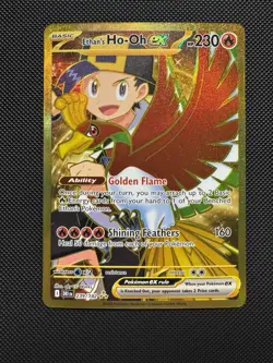 Pokemon TCG Ethan’s Ho-Oh ex 239/182 SV:10 Destined Rivals Hyper Rare Gold NM - Image 1