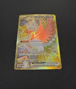 Pokemon TCG Ethan’s Ho-Oh ex 239/182 SV:10 Destined Rivals Hyper Rare Gold NM - Image 2