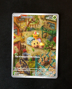 Pokemon Card TCG - Bramblin 198/193 - Paldea Evolved - Illustration Rare - NM ⭐ - Image 1