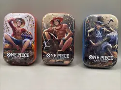 One Piece Card Game - Tin Pack Set Vol.2 (TS-02, OP13) - All 3 Tins - In Hand UK - Image 1