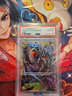 One Piece TCG PRB-01 OP03-123 Charlotte Katakuri SEC English PSA 10 GEM MINT - Image 1