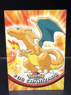 Pokemon 1999 Topps TCG Charizard - #06 - Non-Holo - TV Series 1 Black Logo B - Image 1