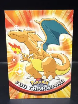 Pokemon 1999 Topps TCG Charizard - #06 - Non-Holo - TV Series 1 Black Logo B - Image 2