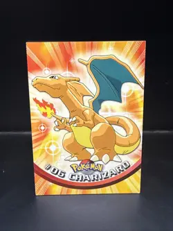 Pokemon 1999 Topps TCG Charizard - #06 - Non-Holo - TV Series 1 Black Logo B - Image 3