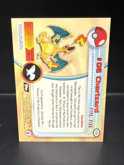 Pokemon 1999 Topps TCG Charizard - #06 - Non-Holo - TV Series 1 Black Logo B - Image 5