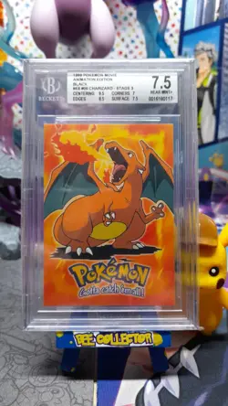 Pokemon Tcg 1999 Topps Charizard Movie E6 #06 Stage3 PSA - BGS 7.5 NEAR MINT + - Image 1
