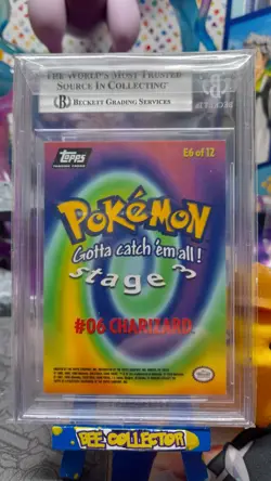 Pokemon Tcg 1999 Topps Charizard Movie E6 #06 Stage3 PSA - BGS 7.5 NEAR MINT + - Image 3