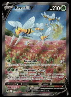 Pokemon Cards Beedrill V 161/189 Astral Radiance Rare Ultra NM - Image 1