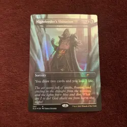 Nightfeeder's Visitation Night's Whisper Secret Lair Drop Foil MTG NM+ Unplayed - Image 1