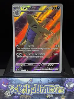 Pokemon Card Tyranitar 222/193 Paldea Evolved Illustration Rare Near Mint - Image 1
