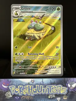 Pokemon Card Grotle 164/162 Temporal Forces Holo Illustration Rare Near Mint - Image 1