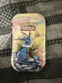 Pokemon Prismatic Evolutions Mini Tin - Vaporeon Sealed Free Shipping - Image 1