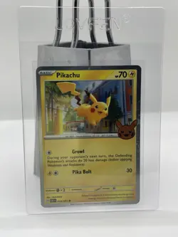 Pikachu 18/91 | Halloween Trick Or Trade 2024 | Cosmos Holo | Pokemon (NM) - Image 1