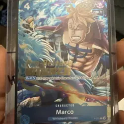 One Piece TCG Marco P-071 Pre-Release Winner Promo Prize NM ENG - Image 1