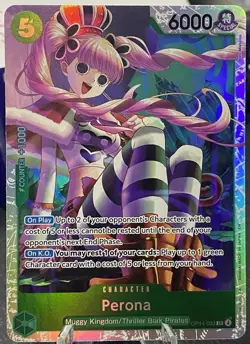One Piece CCG: Perona SR - OP14-033 - The Azure Sea’s Seven OP14 - Green - Image 1