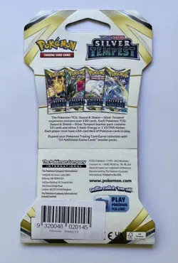 Pokemon 2022 Sword and Shield Silver Tempest Sleeved Booster Pack Factory Sealed - Image 2