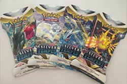 Pokemon TCG Sword and Shield Silver Tempest Sleeved Booster Pack Art Set - Image 1