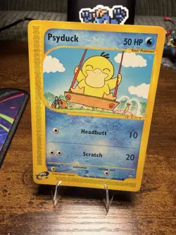 Pokemon TCG Aquapolis Psyduck Card 104/147 2002 Regular LP - Image 1